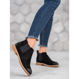SDS Botas Chelsea de piel negro 5