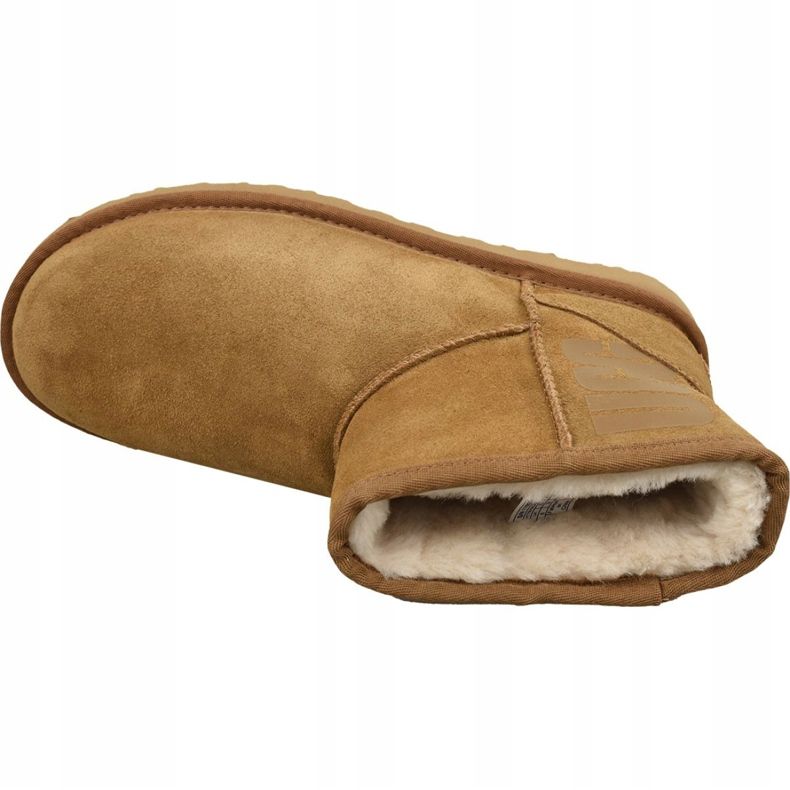 Zapatos Ugg Classic Mini Ugg Rubber Logo W 1108231-CHE marrón 2