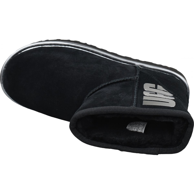 Ugg Classic Mini Ugg Rubber Logo W 1110087-BMT Zapatillas negro 2 Ugg Classic Mini Ugg Rubber Logo W 1110087-BMT Zapatillas negro 2