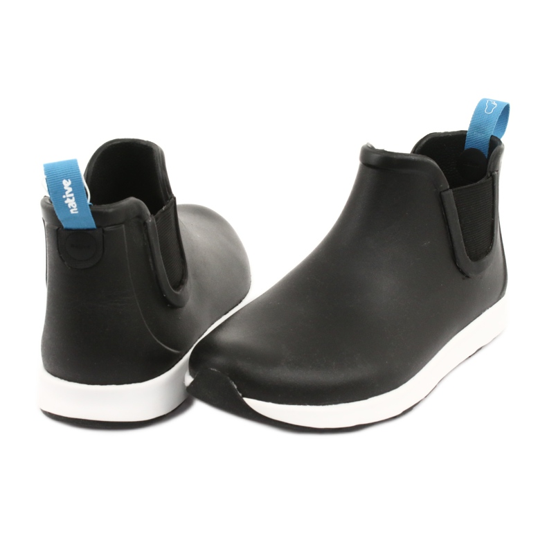 Native Ap Rain Jiffy Black Shell White Jiffy Rubber blanco negro 4