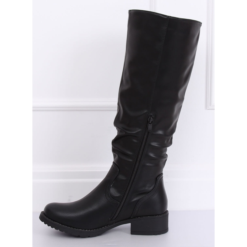 Botas planas de mujer negras 1084-PG Black negro 1