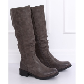 Botines planos grises para mujer 1084-PG Gris 2