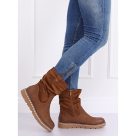 Botas con suela camel grueso BM-9062 Camel marrón 5