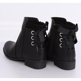 Botas negras planas de mujer negras 1184-PA Black negro 1