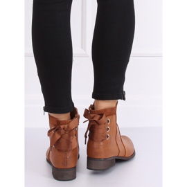 Botas de mujer planas camel 1184-PA Camel marrón 5