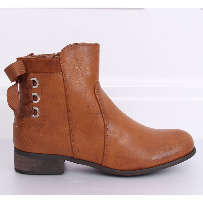 Botas de mujer planas camel 1184-PA Camel marrón 1