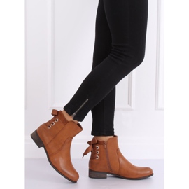 Botas de mujer planas camel 1184-PA Camel marrón 3