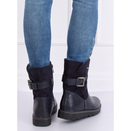 Botas negras aisladas BM-9063 Black negro 1