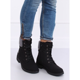 Botas negras con cordones K-9926 Black negro 4