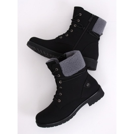 Botas negras con cordones K-9926 Black negro 3