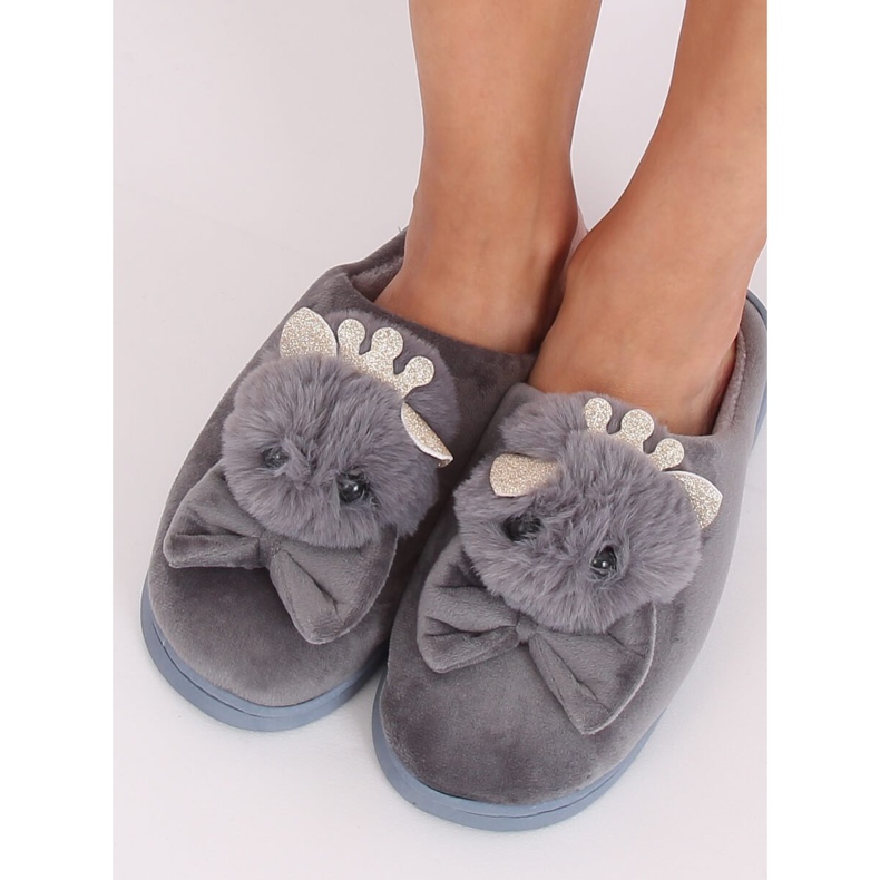 Pantuflas gris mujer gris DD112 Gris 2