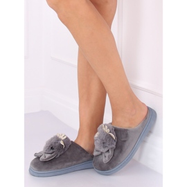 Pantuflas gris mujer gris DD112 Gris 1