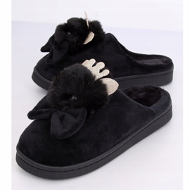Pantuflas negras de mujer negras DD112 Black negro 4