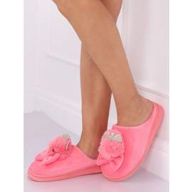 Pantuflas de mujer rosa oscuro DD112 Rojo 1