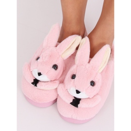 Zapatillas de mujer conejitos rosa claro MA17 Rosa rosado 1