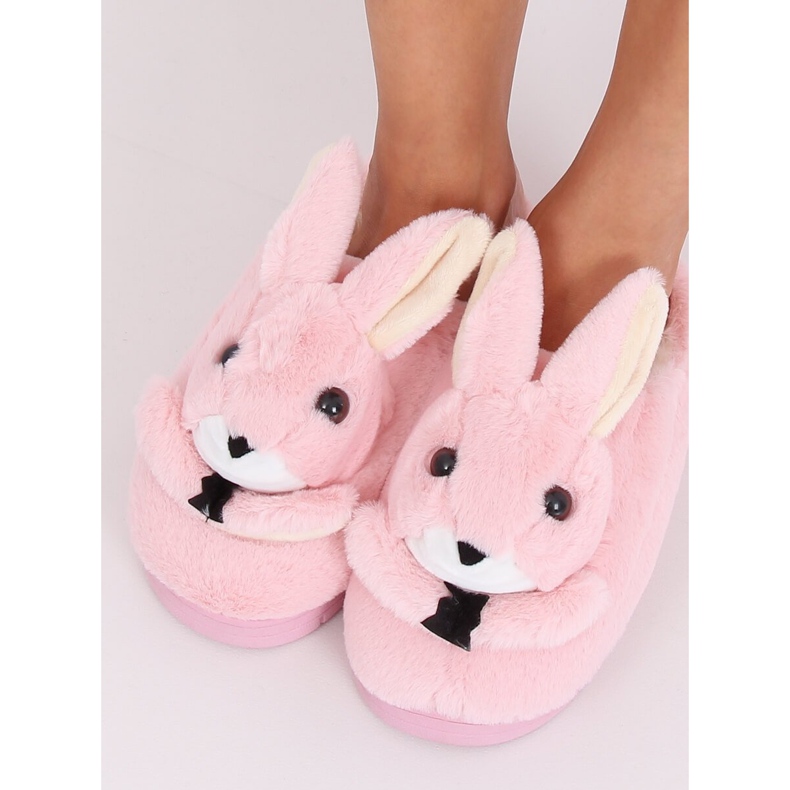 Zapatillas de mujer conejitos rosa claro MA17 Rosa 1