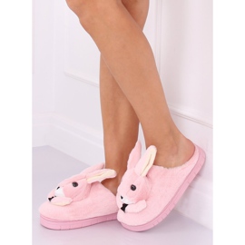 Zapatillas de mujer conejitos rosa claro MA17 Rosa rosado 3