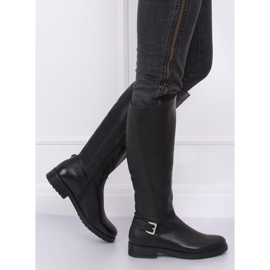 Botas negras aisladas G3371A Black negro 2 Botas negras aisladas G3371A Black negro 2