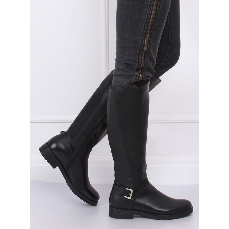 Botas negras aisladas G3371A Black negro 2 Botas negras aisladas G3371A Black negro 2