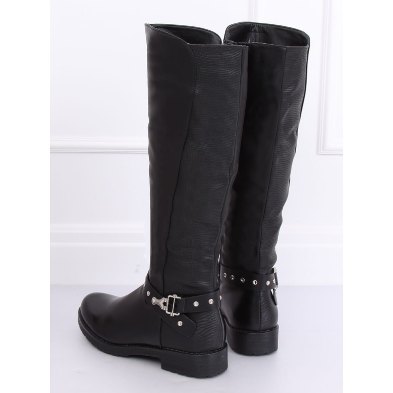 Botas de montar con aislamiento grueso negro G3375A Negro 1