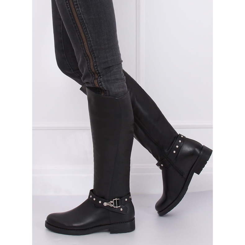 Botas de montar con aislamiento grueso negro G3375A Negro 2