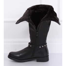 Botas de montar con aislamiento grueso negro G3375A Negro 4