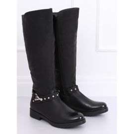 Botas de montar con aislamiento grueso negro G3375A Negro 5