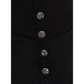 Botas de muslo de mujer negras 539-A Black negro 4