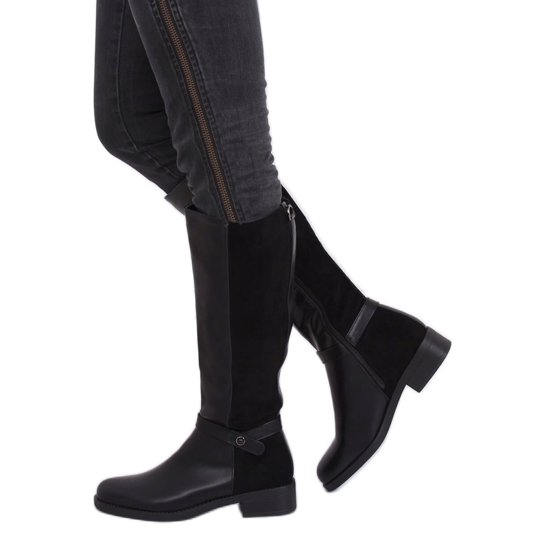 Botas negras para mujer negro G-7603 Black 1