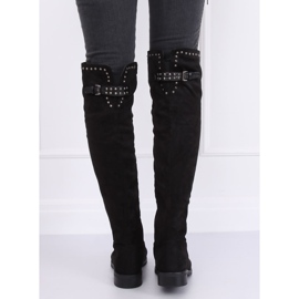 Botas de ante negro Z173 Black 1
