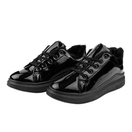 Zapatillas negras aisladas TL140-1 negro 2