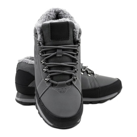 Botas de nieve con aislamiento gris 9WH917 negro 4