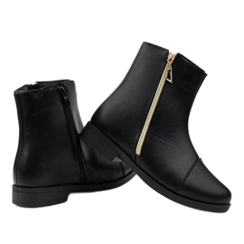 Botines planos negros de mujer CH-7 3