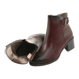 M.Daszyński Botas en la cremallera con aislamiento Daszyński SA153 claret rojo multicolor 5 M.Daszyński Botas en la cremallera con aislamiento Daszyński SA153 claret rojo multicolor 5