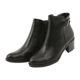 M.Daszyński Botas negras con cremallera Daszyński SA153 negro 3 M.Daszyński Botas negras con cremallera Daszyński SA153 negro 3