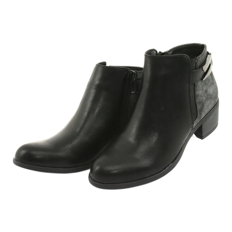 M.Daszyński Botas Jodhpur Daszyński 1919 hebilla negra negro gris 3