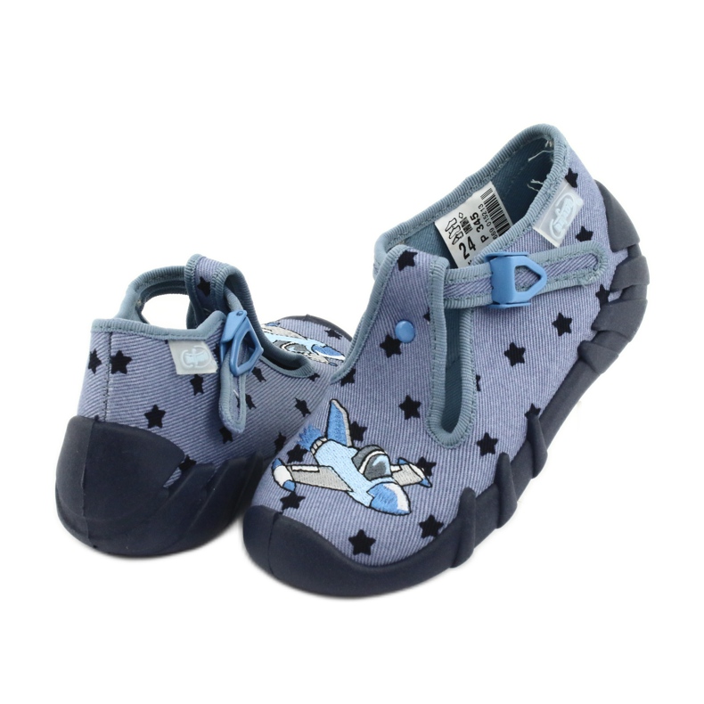 Zapato infantil color befado 110P345 azul marino azul 4