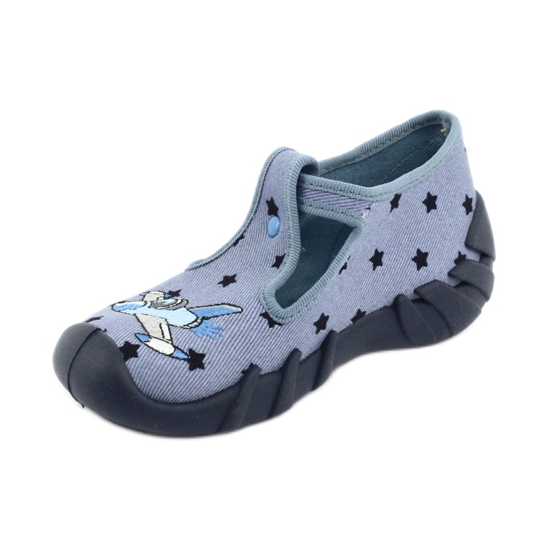 Zapato infantil color befado 110P345 azul marino azul 2