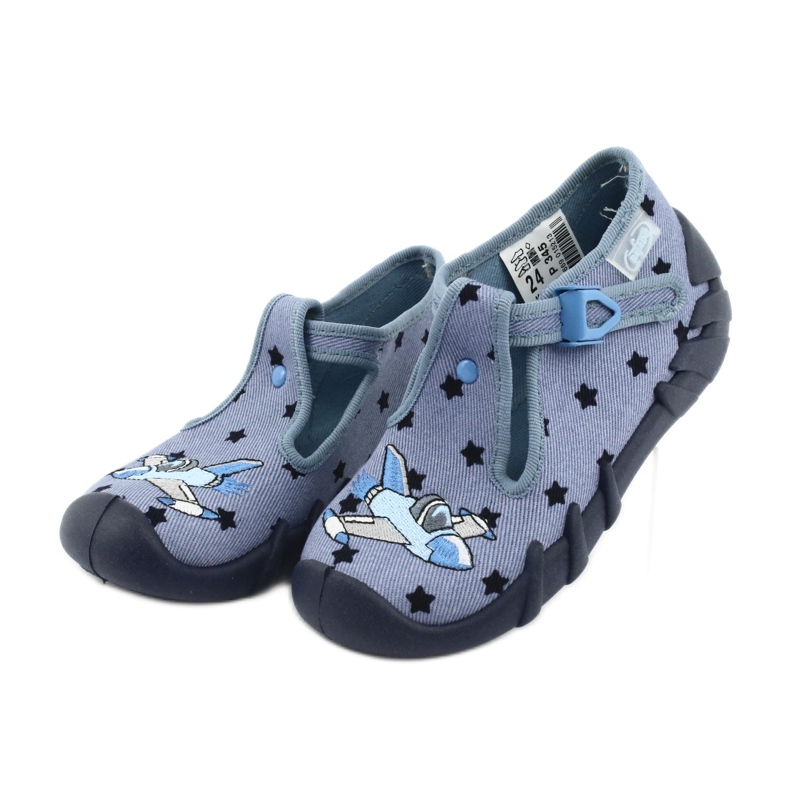 Zapato infantil color befado 110P345 azul marino azul 3