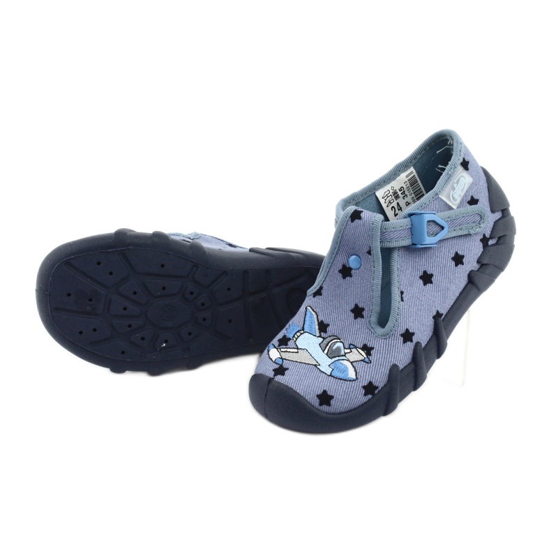 Zapato infantil color befado 110P345 azul marino azul 5