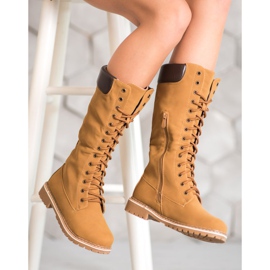 Seastar Botas cálidas con cordones marrón 5