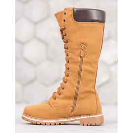 Seastar Botas cálidas con cordones marrón 3
