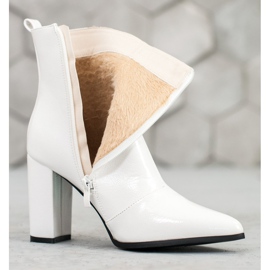 Seastar Botas de cuero ecológico blanco 4
