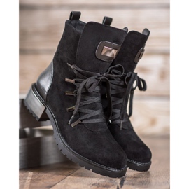 Goodin Botas con cordones negro 1 Goodin Botas con cordones negro 1