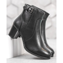 J. Star Botas clásicas de tacón alto negro 2