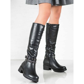 Nio Nio Botas con plataforma negro 2