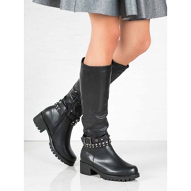 Nio Nio Botas con plataforma negro 5