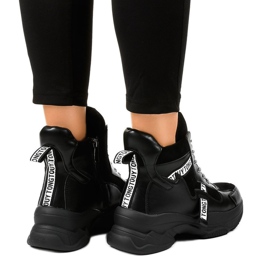 Zapatillas de mujer negras con aislamiento F803-7 negro 3