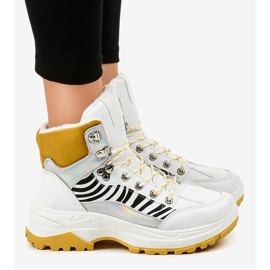 Zapatillas de mujer blancas aislantes F-19208-2 blanco 1 Zapatillas de mujer blancas aislantes F-19208-2 blanco 1