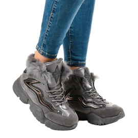 Zapatillas gris cálido LS-2062 1